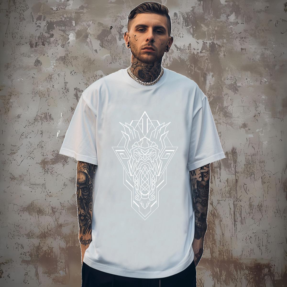 T Shirt For Man 230g 100% Cotton handpainted Daily Wear Breathable Crew Neck Custom Print Plus Size Tshirt for Man Woman Fashion New Popular Clothes