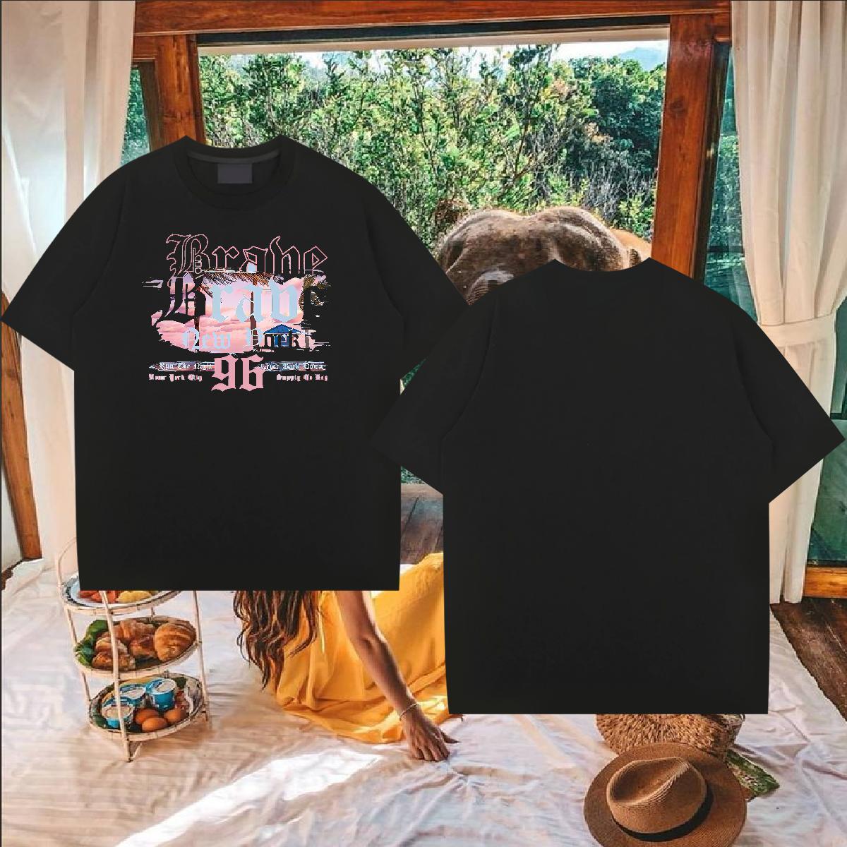 Customized T-Shirts for Men 230g 100% Cotton tree Summer Casual Tops Shirt Pure Cotton High Quality Tshirts Plus Size Cartoon