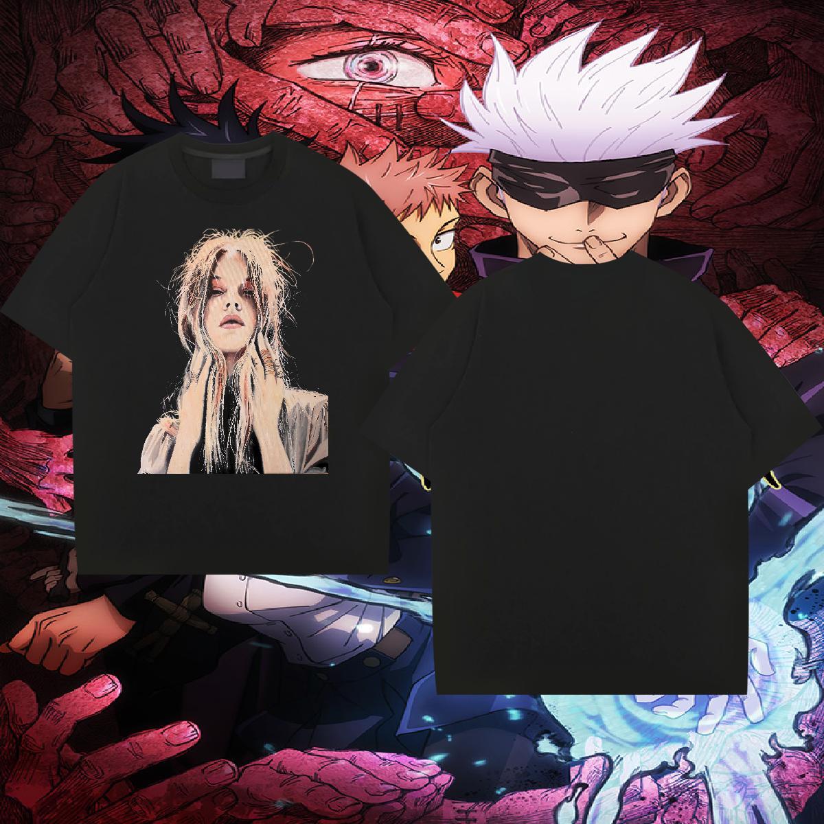 Brand T Shirt For Man face Tops 100% Cotton 230g Street wear Hip Hop Wholesale Skull Breathable Short Sleeve Couples T Shirts