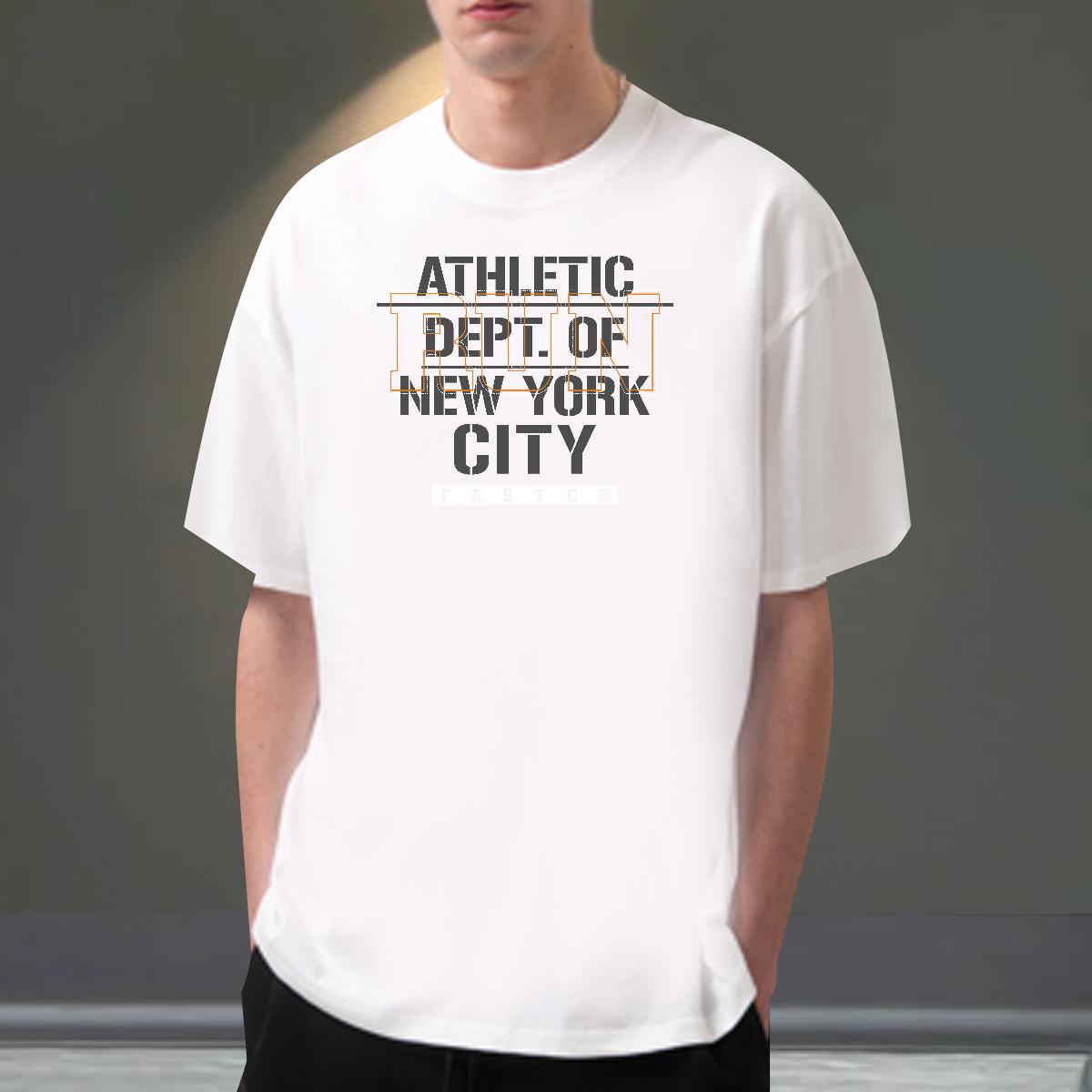 Popular Men Tees 100% Cotton 230g High Street Hip Hop letter DIY Short Sleeve Soft Casual New Men T Shirts Tops