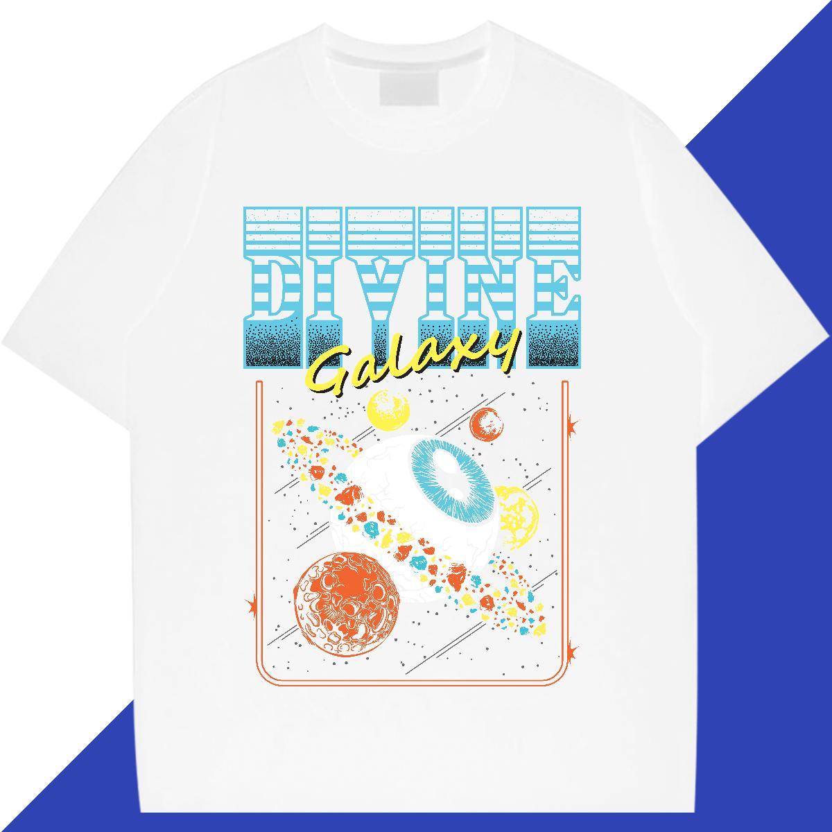 Designer Men Clothes T-Shirt 100% Cotton 230g Summer Casual ET Custom Print Oversized Breathable Short Sleeve 2024 Summer T shirt Tops Shirt