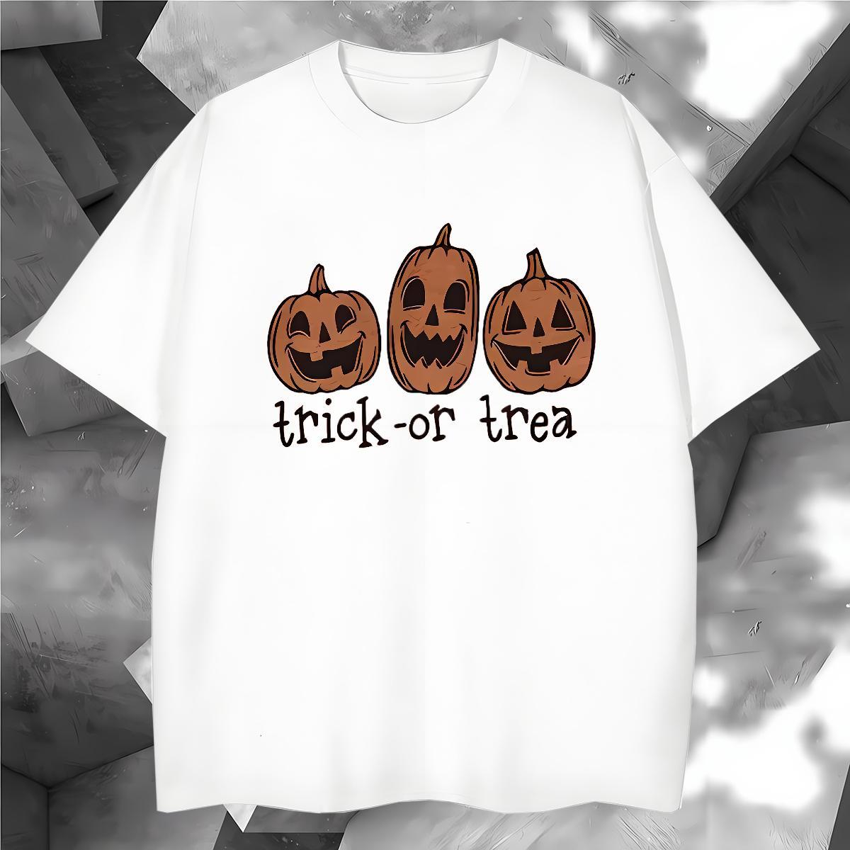 Fashion Designer Man T Shirts 230g 100% Cotton halloween Hip Hop Street Clothings Round Neck Short Sleeve Cool Design Tshirts Oversized 4XL