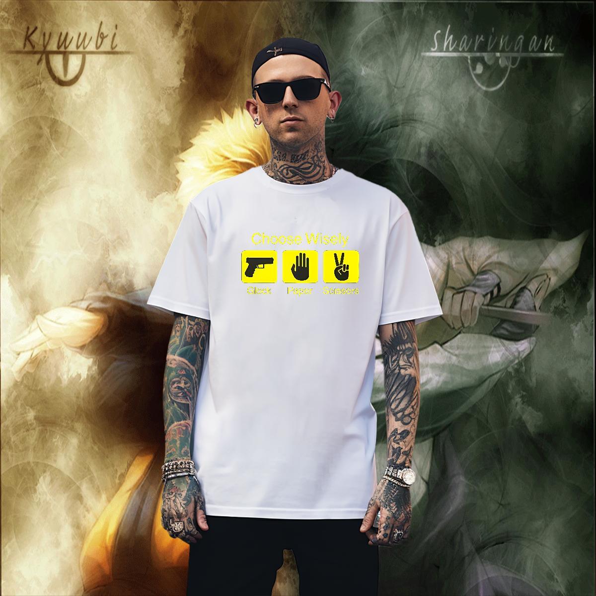 Comfortable Men Tops Tees 230g Pure Cotton Street wear Hip Hop letter Floral Print O Neck Short Sleeves Customized T Shirt For Man Clothings