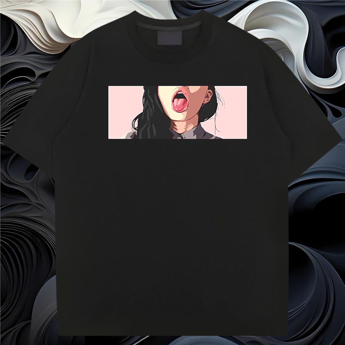 Man T Shirts 230g Cotton mouse Street Wear Breathable Crew Neck Oversized 4XL Men Clothes T-Shirt 2024 Loose Tops