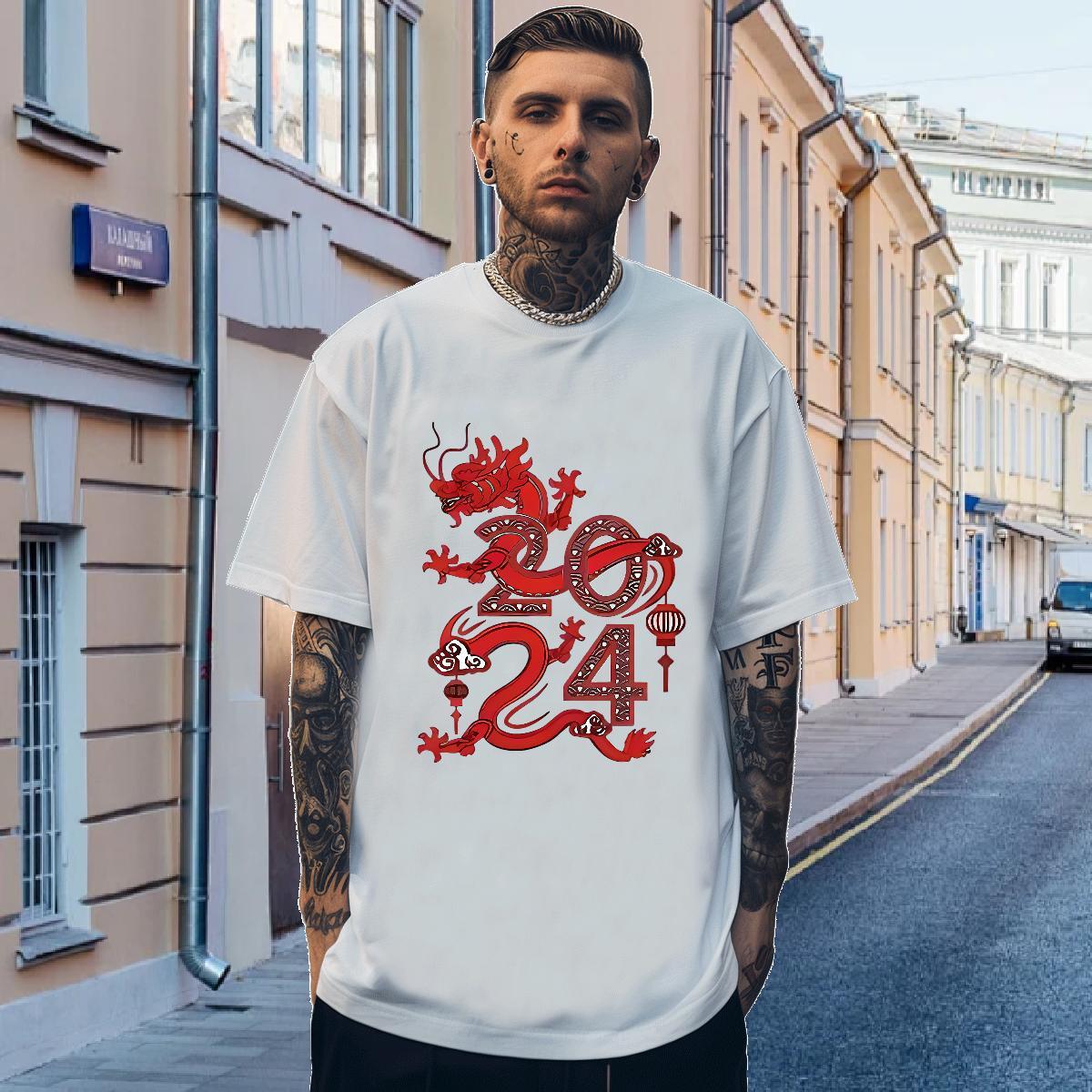 Men T Shirts 230g Cotton Casual Pure Cotton White Plus Size Men Tshirts Free Shipping Loose Tee Shirt