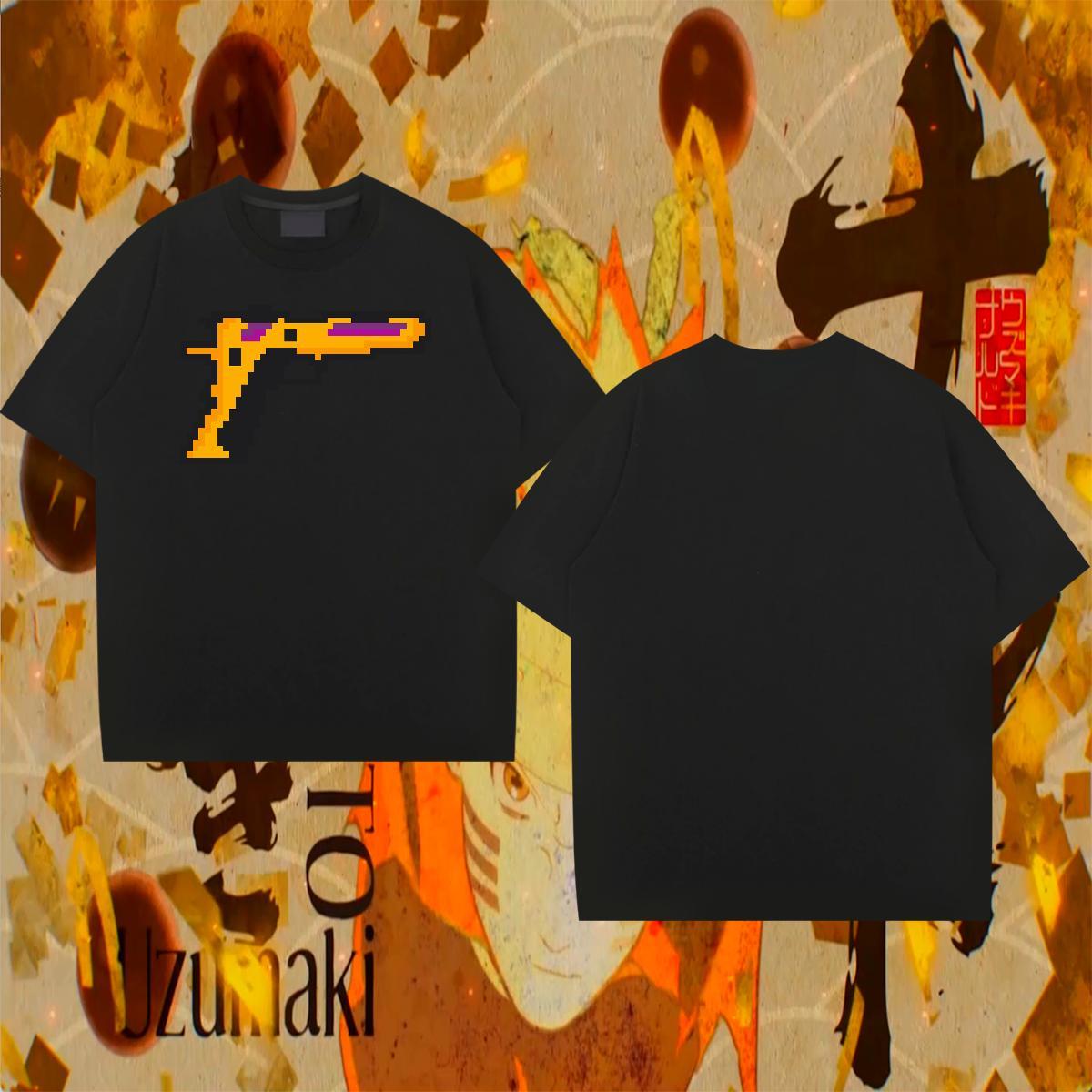 Popular Mens Tshirts 230g 100% Cotton pistol T Shirt For Man Summer Casual Breathable Black Oversized Casual New Tees