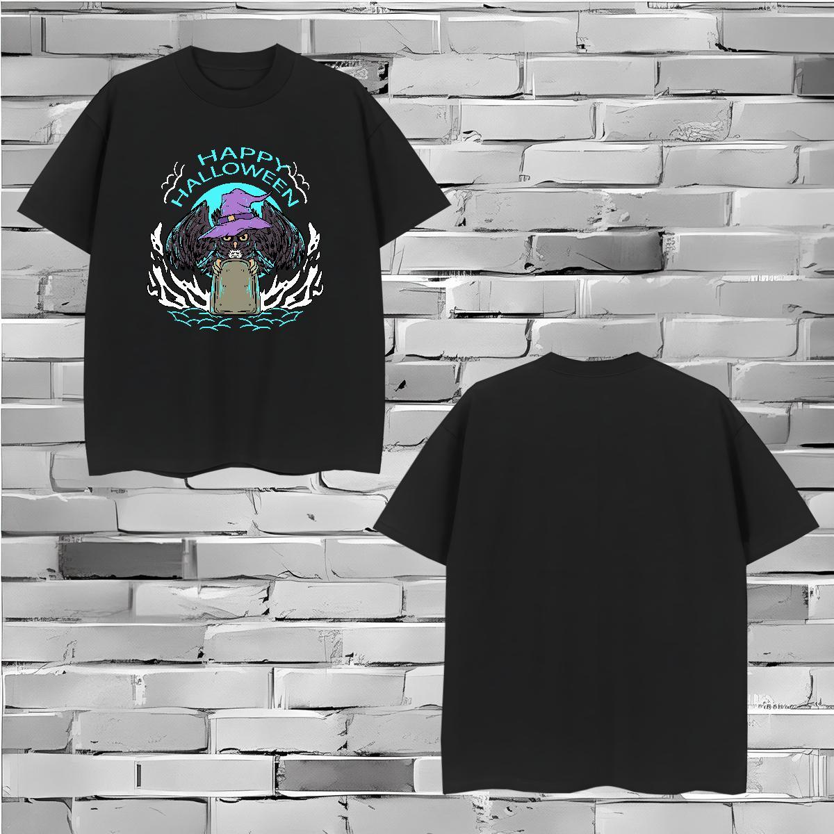 Stylist Man T Shirts 230g 100% Cotton cool Street Wear Tees O-Neck Short Sleeve Cool Men Clothes T-Shirt Black Oversized