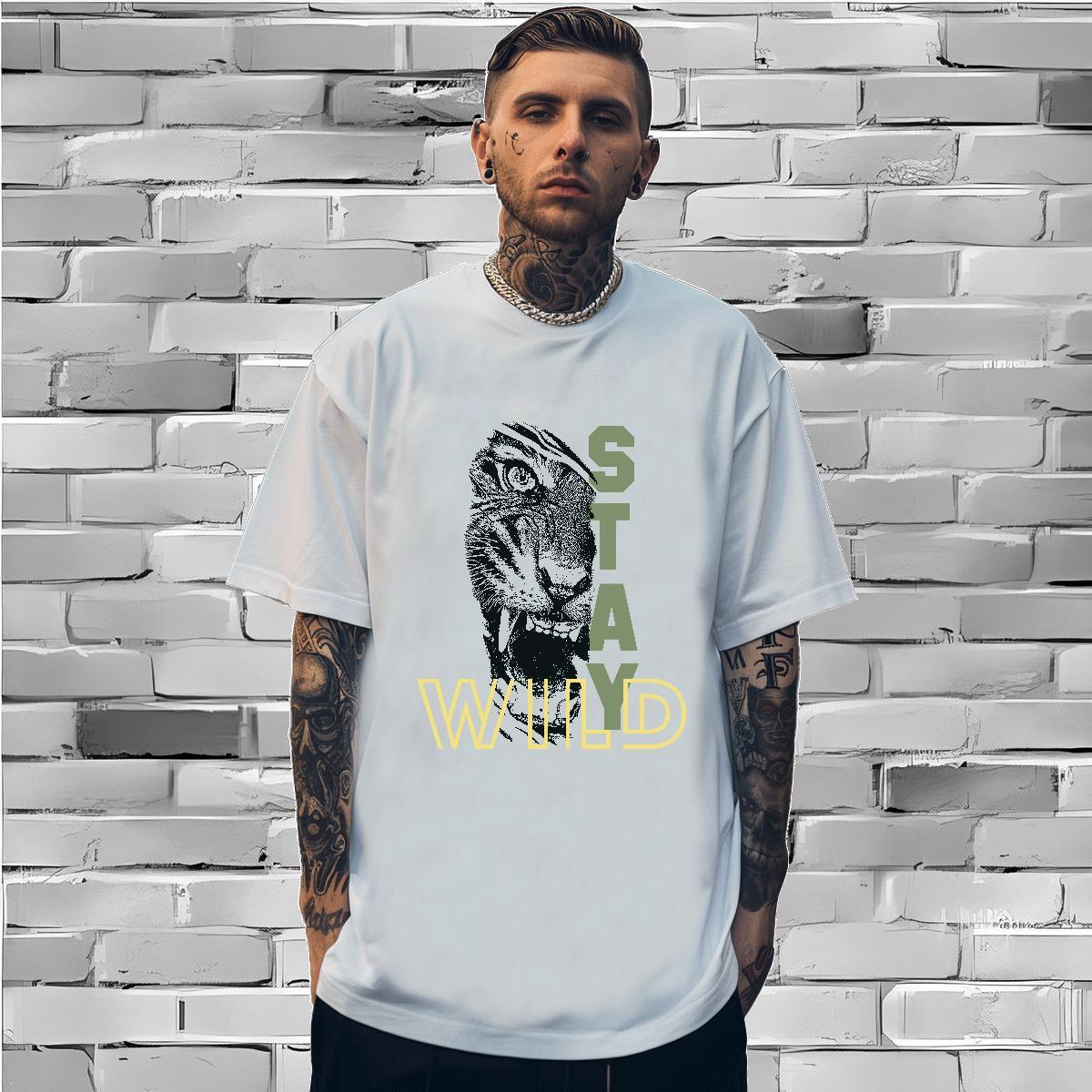 Designer Men Tops Tees 100% Cotton 230g Men T Shirts Daily Wear O Neck Short Sleeves Customized Print 2024 Summer Tshirts