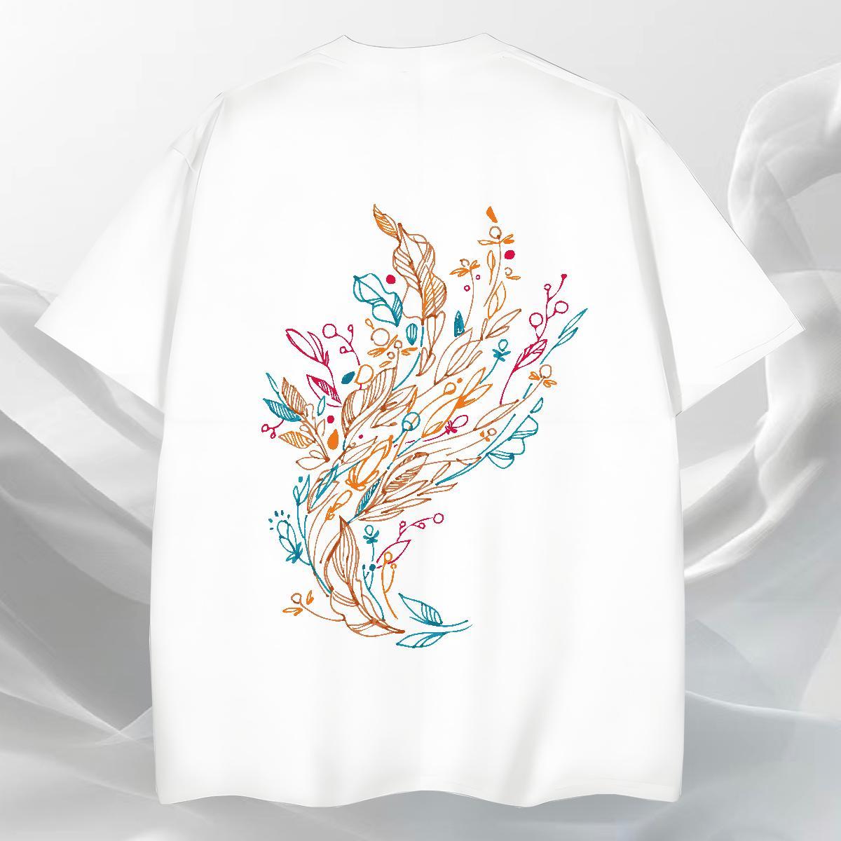 Popular Tshirt for Man Woman 230g Cotton Sport tree Customized Print Breathable Soft DIY T Shirt For Man Wear