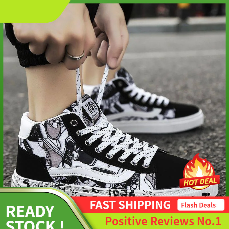 Ddmyoutdoor Running Men Shoes Igh Top Sneakers Casual Shoe White Red Black Versatile Comfort Outdoor Sneaker