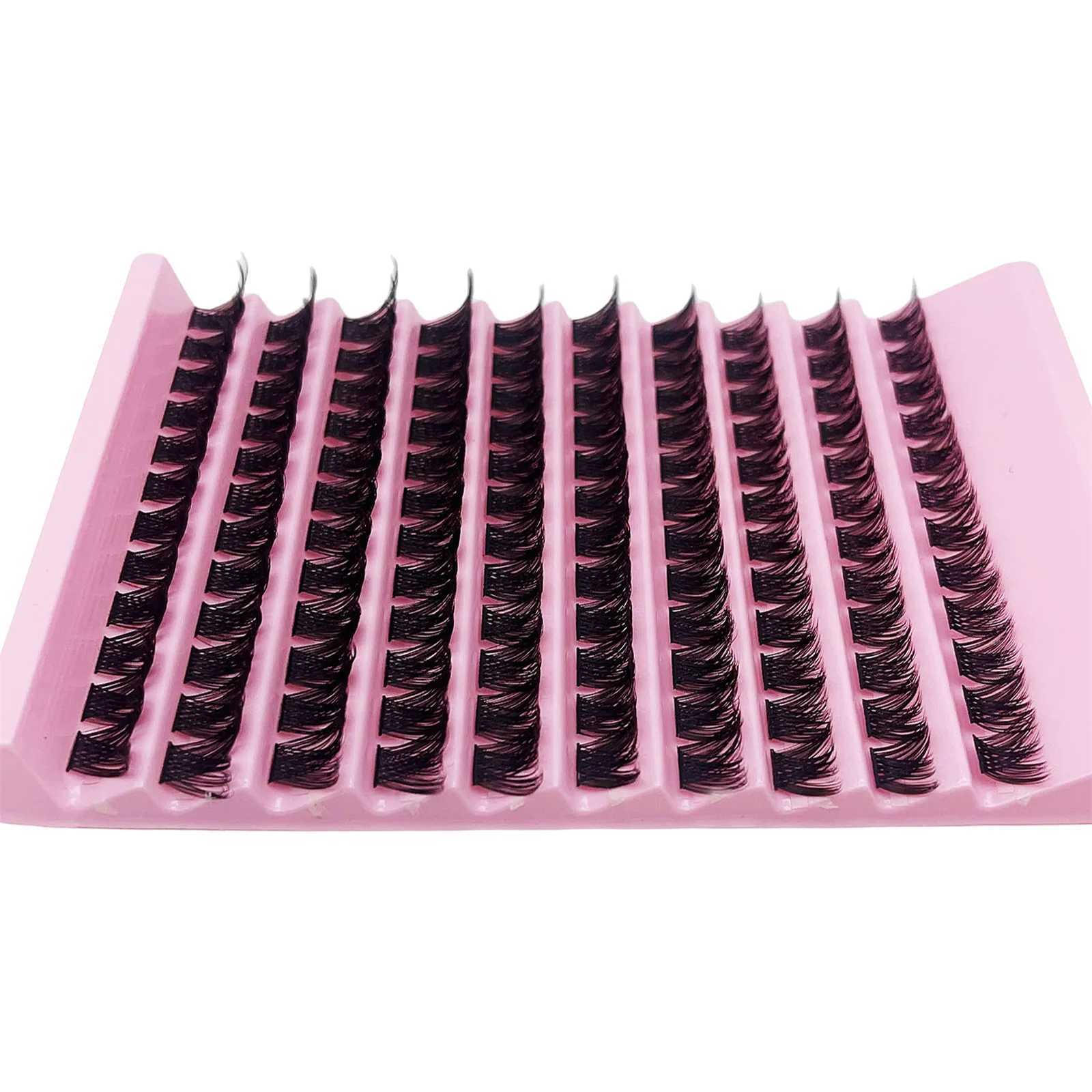 120 eyelash clusters 8-16mm personal eyelash natural appearance D curly fluffy eyelash clusters DIY eyelash extension W240803