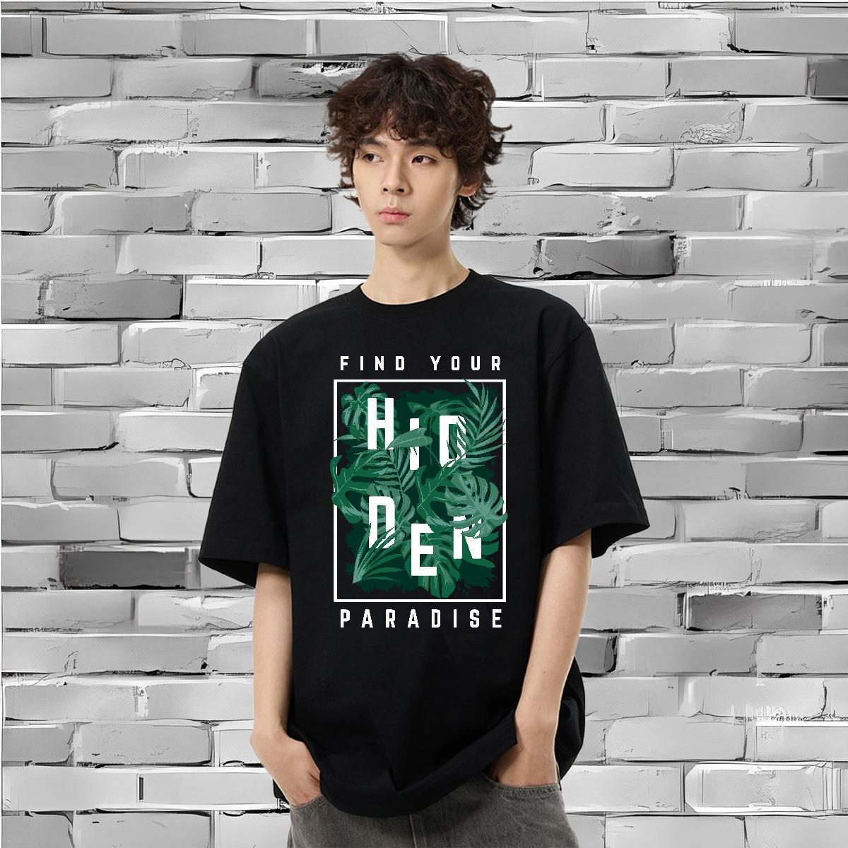2024 Designer Mens T Shirts 230g Pure Cotton tree Street wear Hip Hop Polos Breathable Short Sleeve Comfortable Men Tees DIY