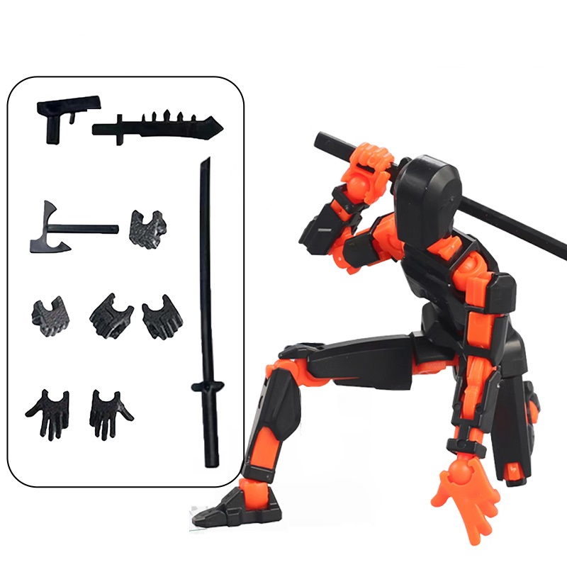 Titan 13 Action Figures 3D Printed Multi-Jointed Movable Lucky Action Figure
