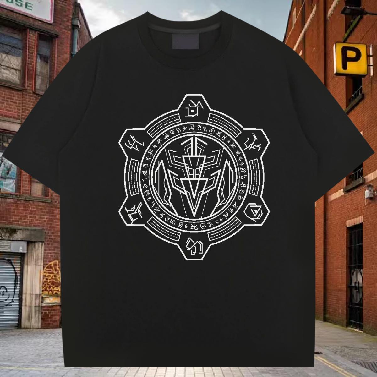 T-Shirts for Men 230g Cotton Lines Street Crew Neck Breathable Oversized Men Tees DIY Customized Cool Design Tops Tees