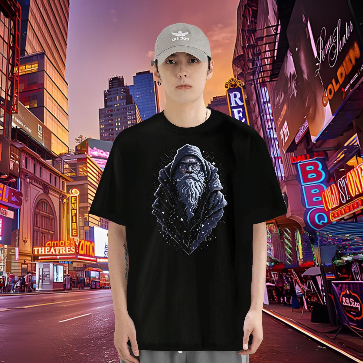 New Designer Mens T Shirts portrait Tshirts 230g Pure Cotton Daily Wear Loose Fit DIY Printed Short Sleeve O-Neck Men Clothes T-Shirt