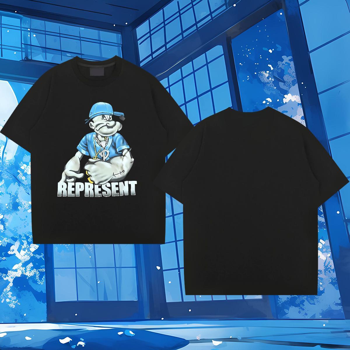 Designer Mens T Shirts 230g Cotton rabbit Outdoor Tops Breathable Short Sleeve Brand Mens Tshirts Plus Size Cartoon