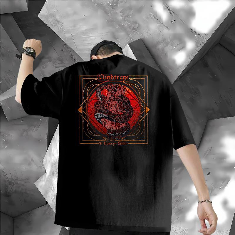 2024 T-Shirts for Men 100% Cotton 230g snake Spring Summer Polos Breathable Short Sleeve Soft Men Tees DIY Printed