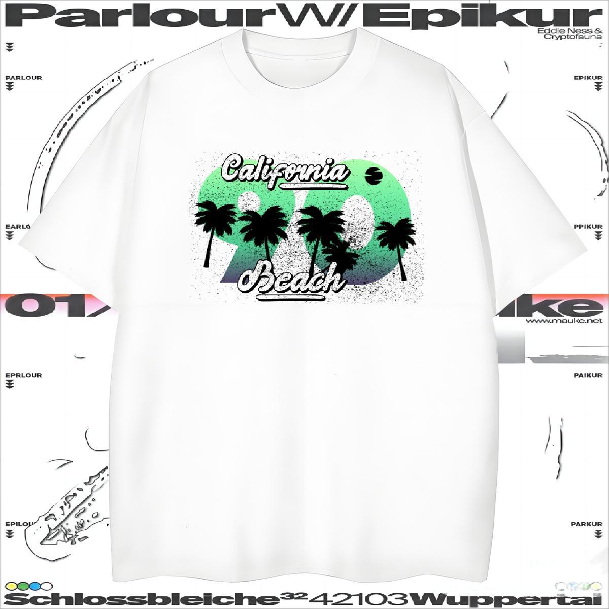 T Shirt For Man 230g Cotton tree Casual Daily Wear Crew Neck Breathable Asian Size Men Tees Customized Loose Fit Tshirts