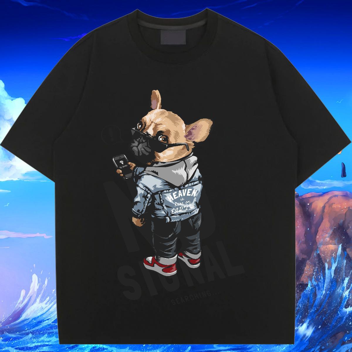 Free Shipping T Shirt For Woman Short sleeve Soft Couples T Shirts Oversized dog Spring Summer 230g Pure Cotton Stylist Top Tees