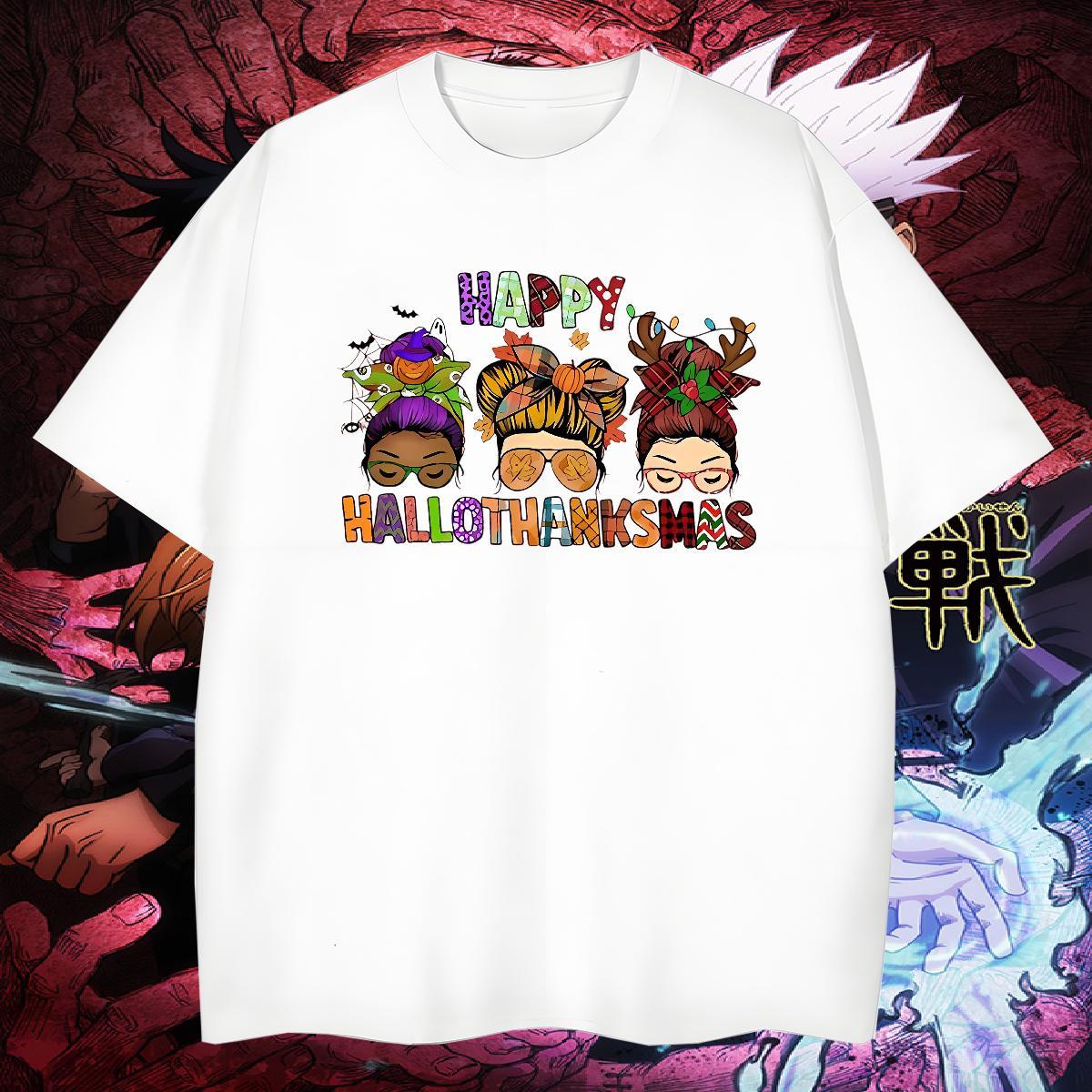 Soft Mens Tshirts 230g Cotton halloween Mens T Shirts Summer Casual Breathable Short Sleeve Customized 2024 Summer Tops