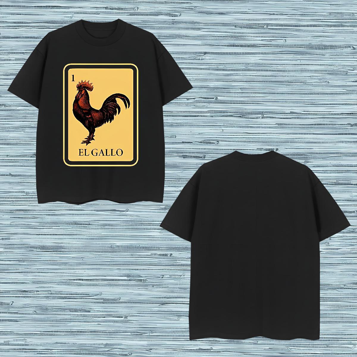 Classic T Shirt For Man 100% Cotton 230g chicken Beach Polos Crew Neck Free Shipping Tshirts Customized
