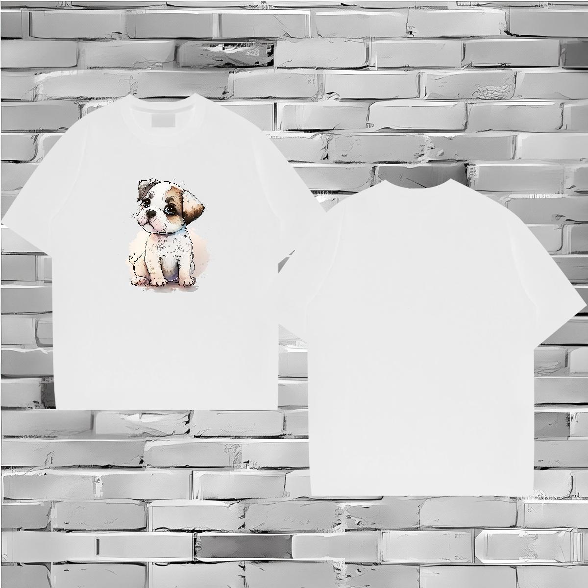 Classic Casual Man T Shirts 100% Cotton 230g Daily Wear Polos O Neck Short Sleeves Cool Tshirt for Man Woman Custom Cartoon