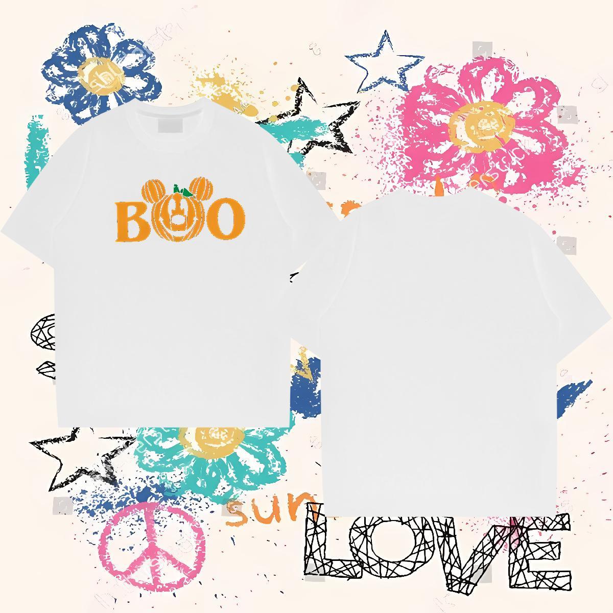 New Arrival Men T Shirts 230g Pure Cotton halloween Hip Hop Street Tee Shirt Breathable Short Sleeve Designer Men Tees Oversized 3XL 4XL
