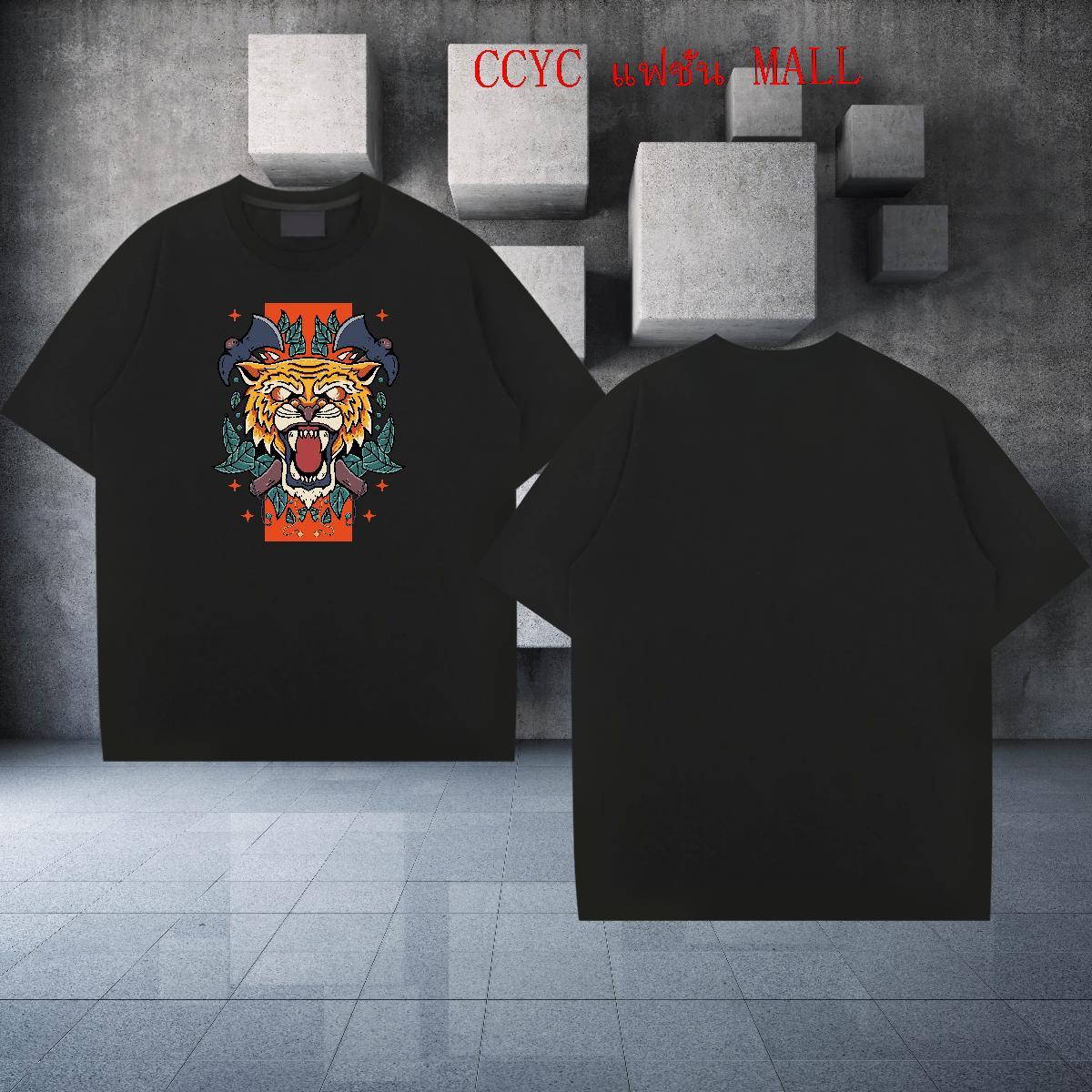 Loose Mens Tshirts 100% Cotton 230g Beach Customized Print Crew Neck Free Shipping T shirt Tops Tees