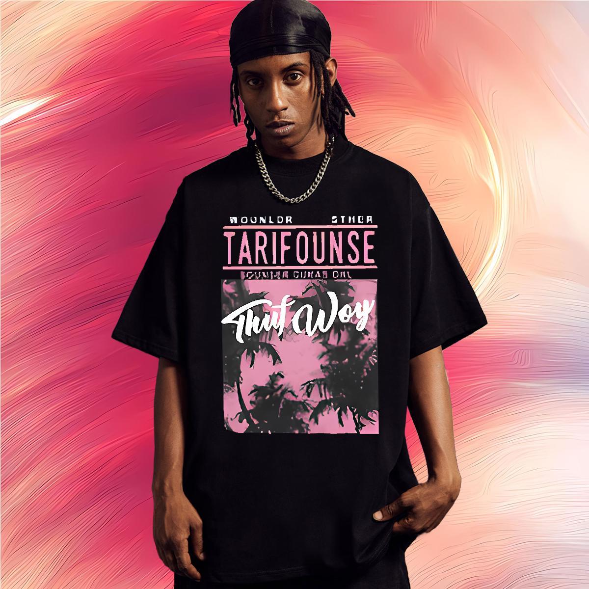 DIY Man T Shirts 100% Cotton 230g tree Daily Wear Tee Shirt Breathable Crew Neck Wholesale Couples T Shirts Floral Print