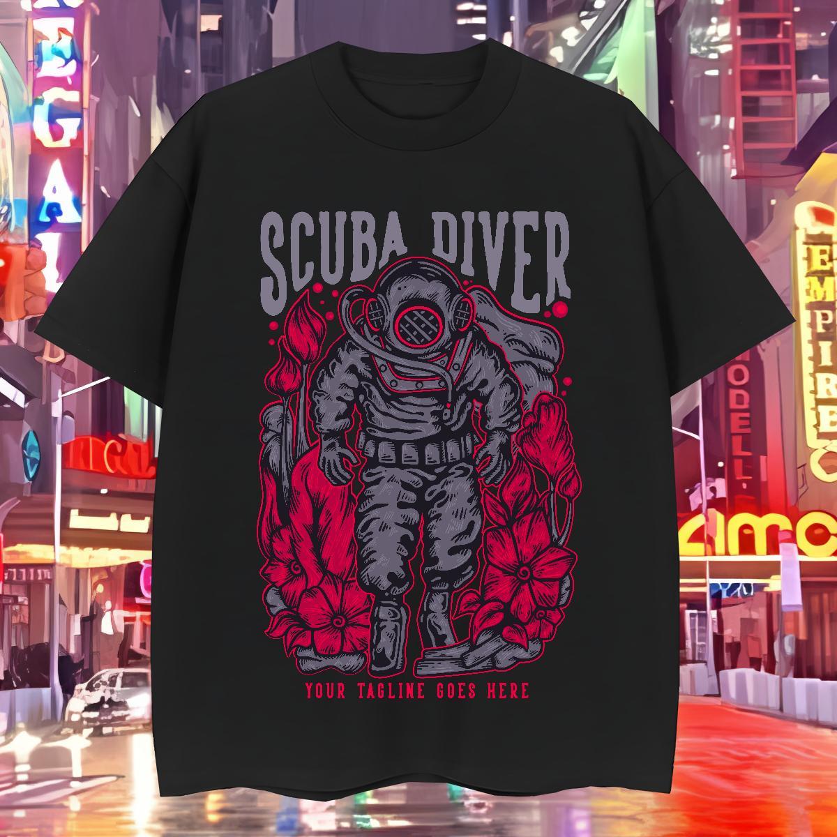 T-Shirts for Men 230g Pure Cotton space Street Wear Breathable Crew Neck Custom Printed Tshirts Fashion New Designer Clothings