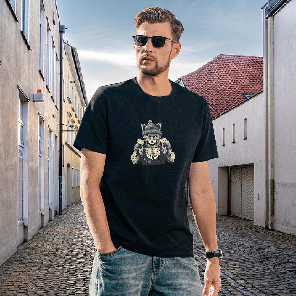 New Arrival Man T Shirts 230g 100% Cotton strong Street Tops Breathable Comfortable Men Tshirts Customized