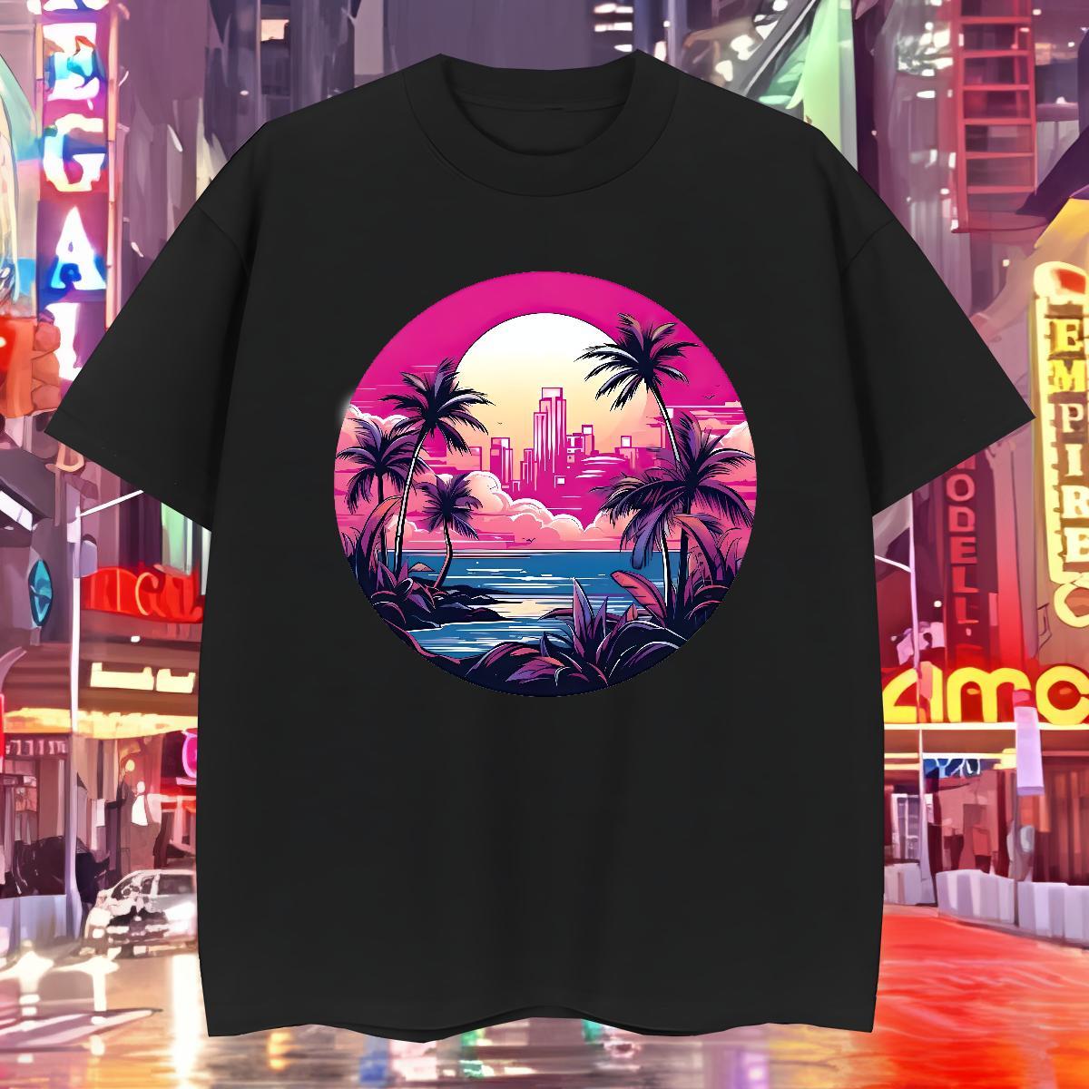 Wholesale Mens T Shirts 100% Cotton 230g high-rise Anime Printing Street Tshirts Breathable Crew Neck Soft Couples T Shirts Custom Print Plus Size