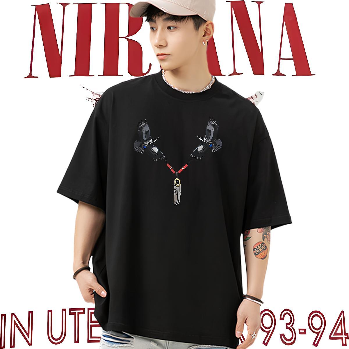 Factory Direct Mens T Shirts 100% Cotton 230g eagle Home Outdoor Tops Tees O-Neck Short Sleeve Popular Tshirt for Man Woman Anime