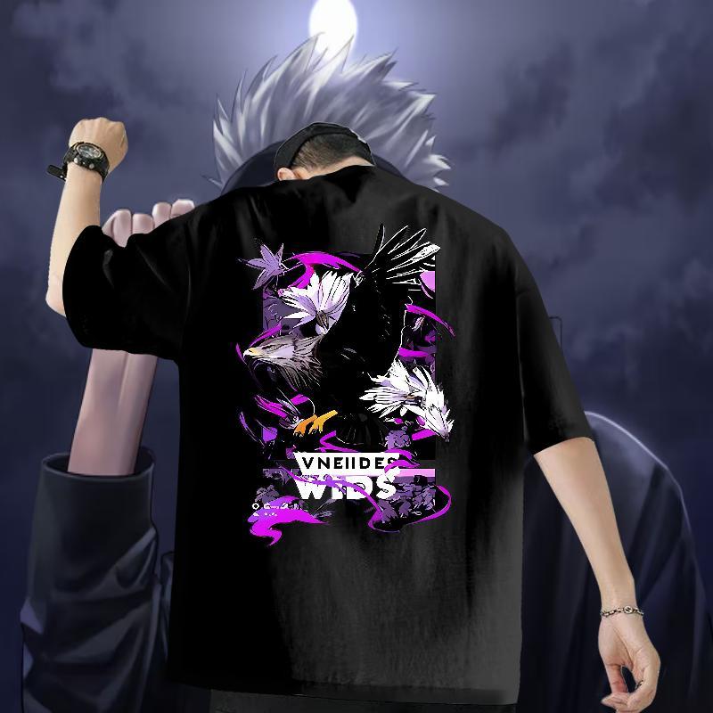 Free Shipping Man T Shirts 230g Cotton eagle Street Tshirts Crew Neck High Quality Men Tops Tees Plus Size Custom