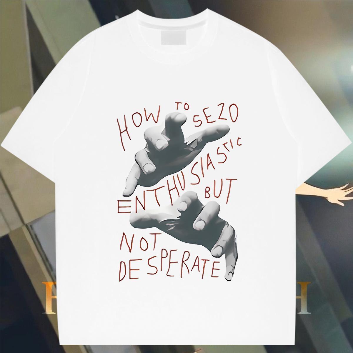 Man T Shirts 230g 100% Cotton hands Street wear Hip Hop Crew Neck Breathable Asian Size Tshirt for Man Woman DIY Brand Tops Tees