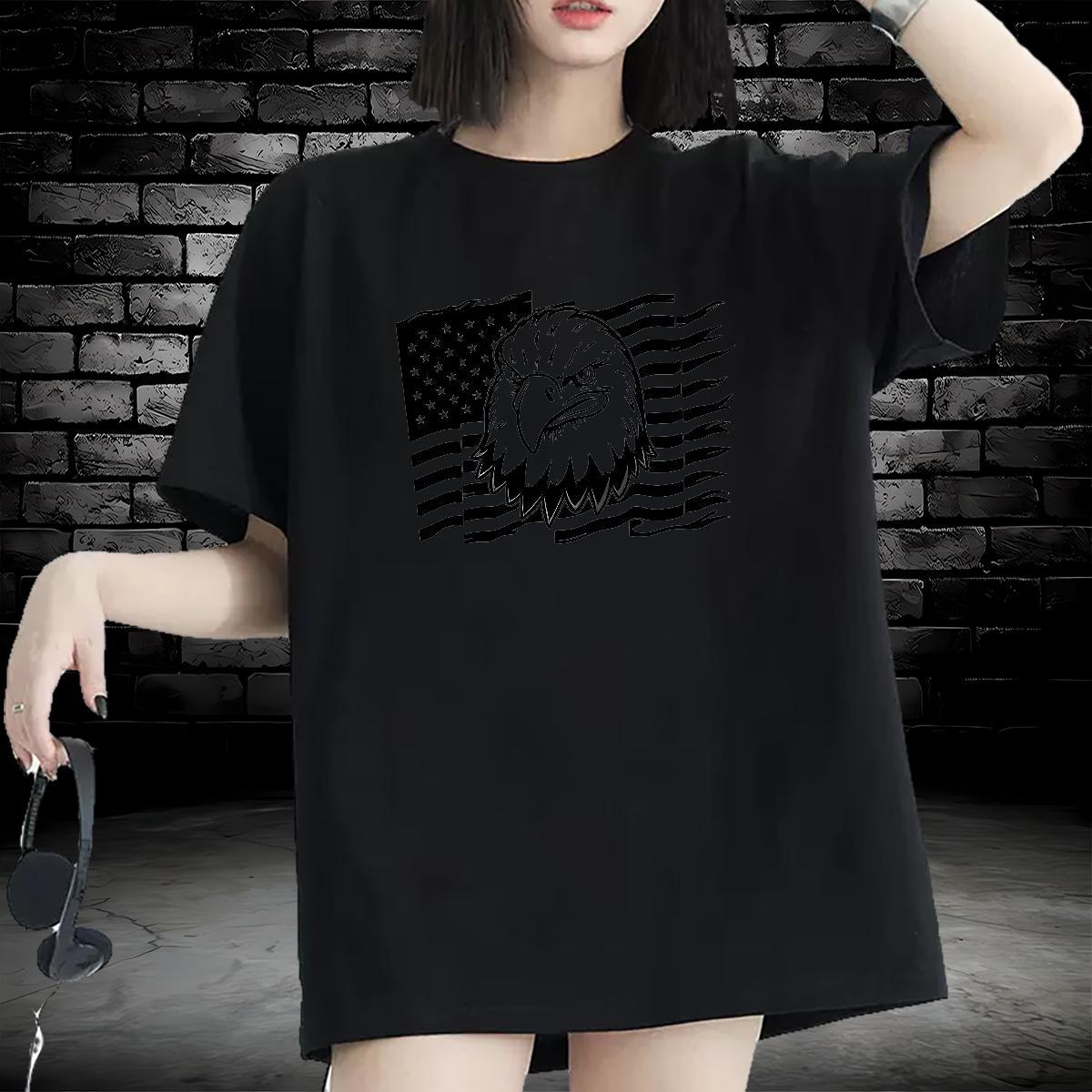 Brand Women T Shirts Short Sleeve O-Neck Tshirt for Man Woman Cartoon Printing L-4XL Owl Hip Hop Street 100% Cotton 230g 2024 Designer Tops