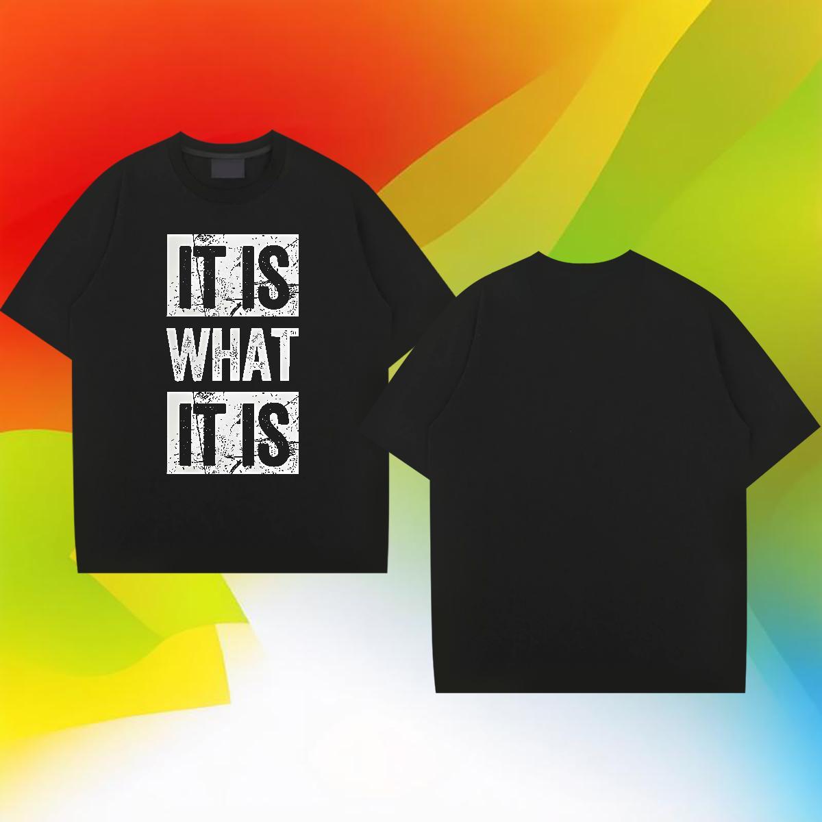 Free Shipping Couples T Shirts 230g Cotton Spring Summer letter Customized Print O-Neck Short Sleeve Fashion Design T Shirt For Man Tees