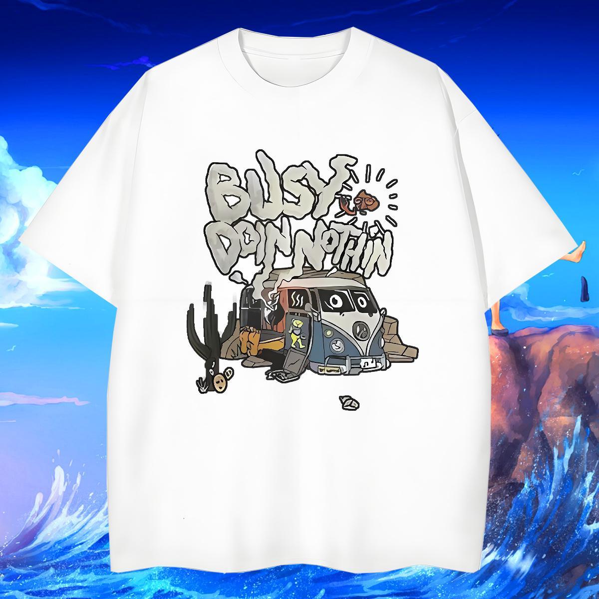 High Quality Couples T Shirts 230g Cotton Anime Printing Street car DIY Printed Round Neck Short Sleeve Free Shipping T Shirts Men Wear