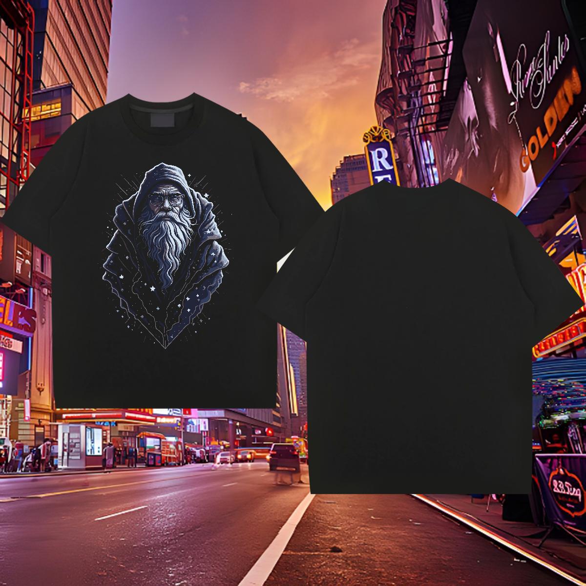 New Designer Mens T Shirts portrait Tshirts 230g Pure Cotton Daily Wear Loose Fit DIY Printed Short Sleeve O-Neck Men Clothes T-Shirt