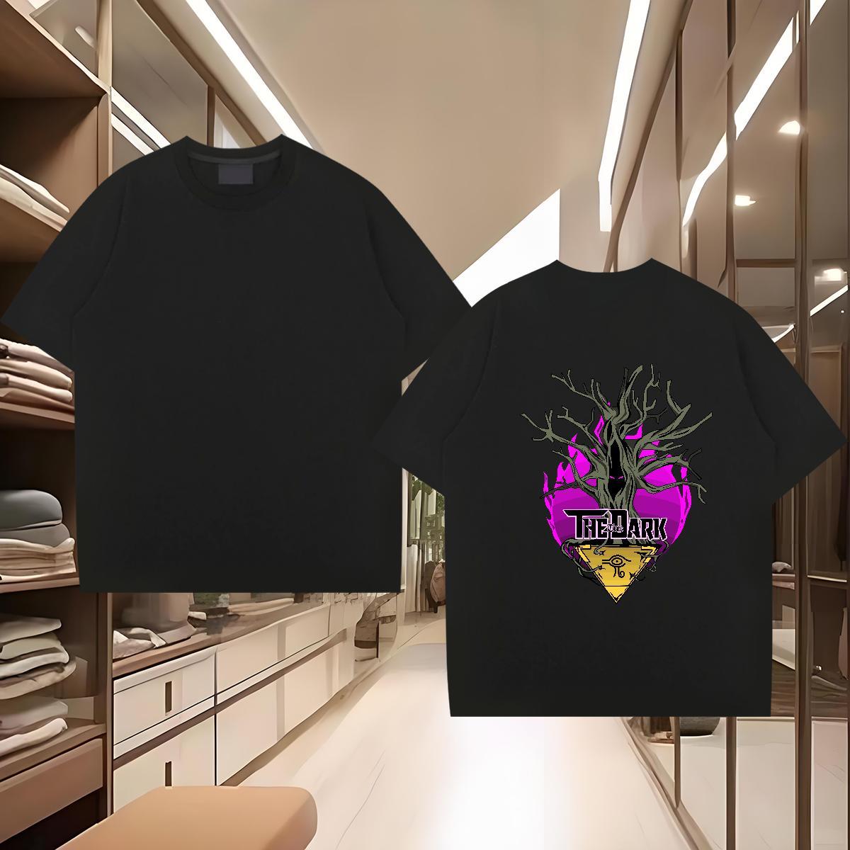 DIY Men T Shirts 230g Pure Cotton tree Casual Daily Wear Tshirts Short Sleeve Soft Wholesale Mens Tshirts Graphic