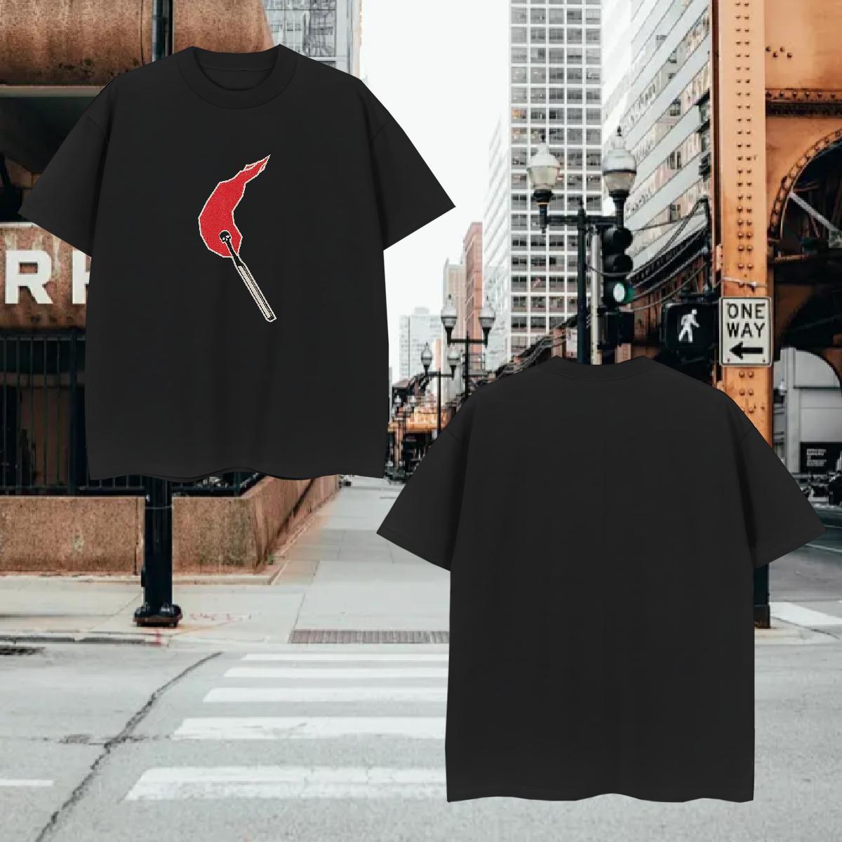 T Shirt For Man 230g Cotton icon Daily Outfit Round Neck Short Sleeve Black Oversized Men Tees Designer Classic Wear