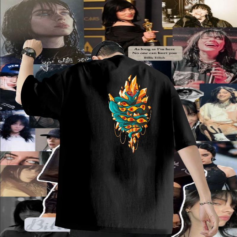 Fashion Designer T Shirts Men 230g Cotton snake Street wear Hip Hop Top Tees Short Sleeve O-Neck Cool Design Couples T Shirts Cartoon Print