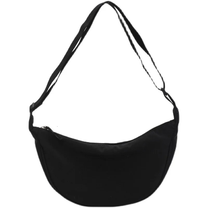 Solid Color Chest Bag For Women Large Capacity Travel Crossbody Female Half Moon Belt Bag Ladies Daily Street Fanny Packs 240805