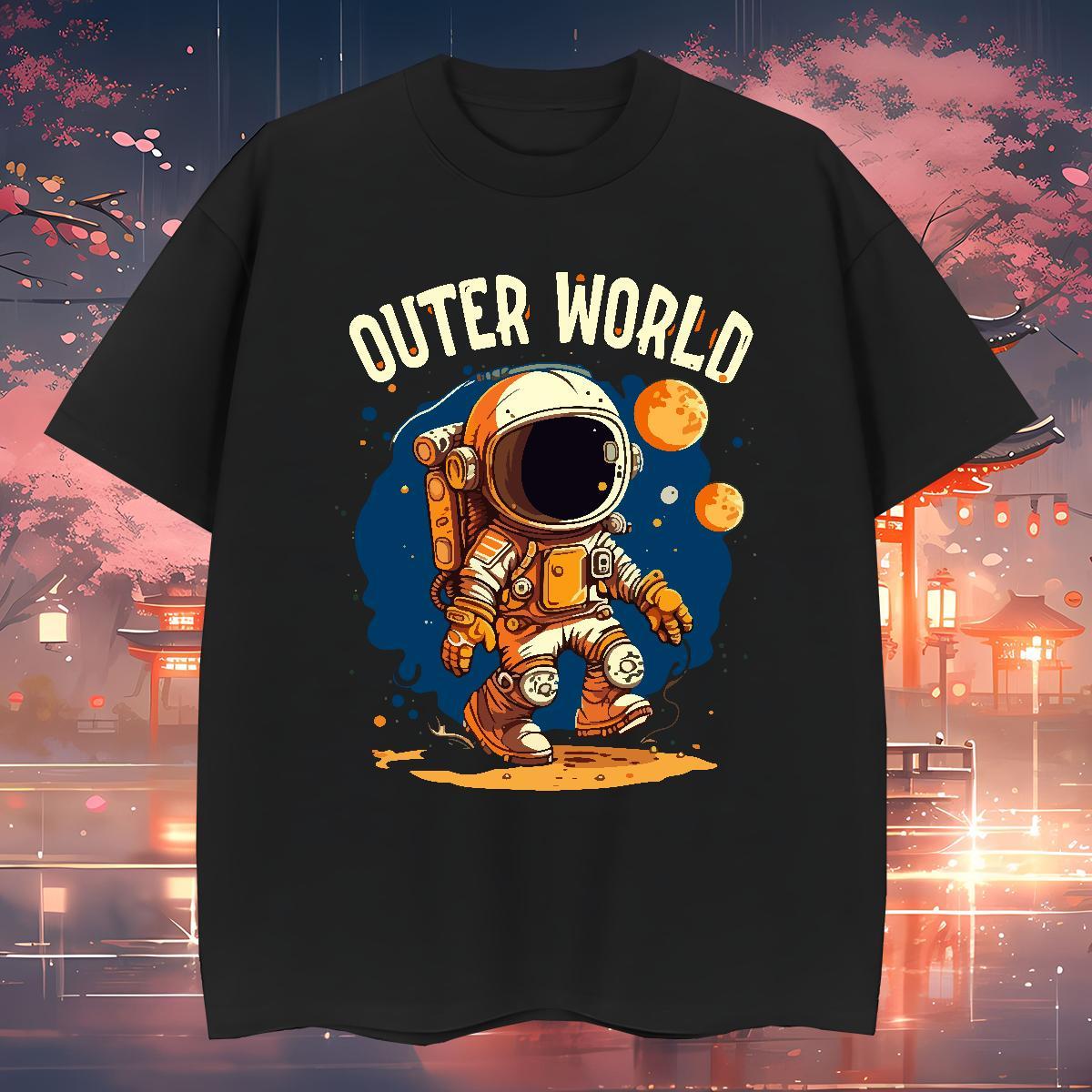 Men T Shirts 230g Pure Cotton universe Sport Round Neck Short Sleeve Custom Print Plus Size Tshirt for Man Woman Factory Direct Brand Top Tees