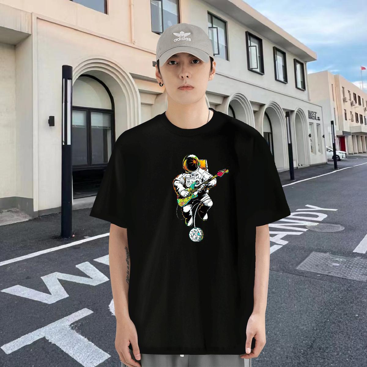 Brand Mens Tshirts 230g 100% Cotton Hip Hop Asian Size Pure Cotton New Arrival T Shirt For Man Tees