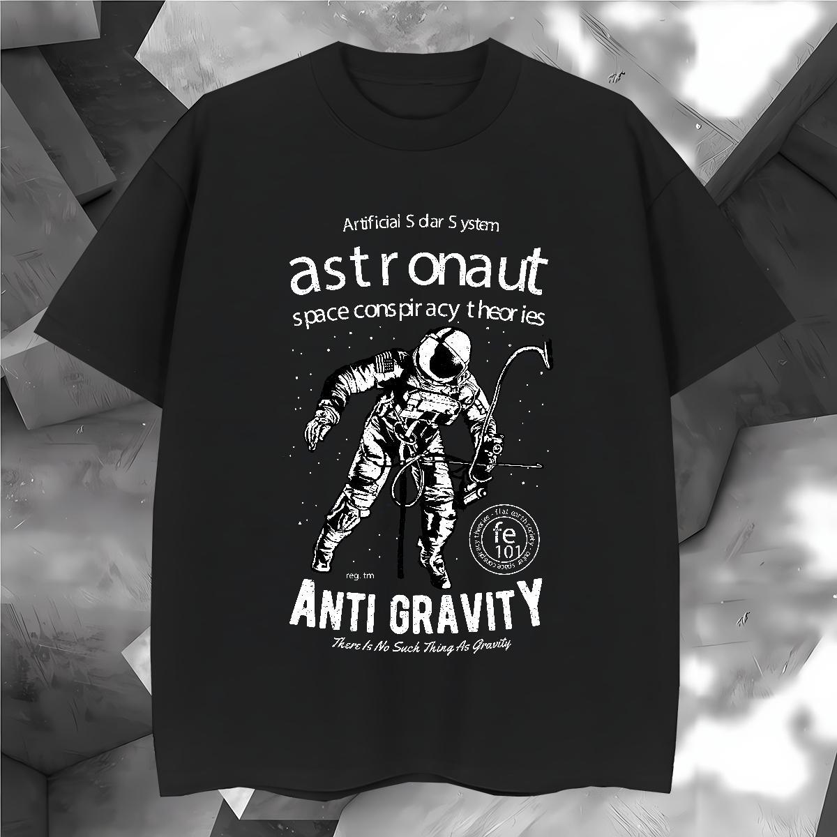 T-Shirts for Men 100% Cotton 230g universe Hip Hop Street O-Neck Short Sleeve Anime Tshirt for Man Woman Classic Brand Tops