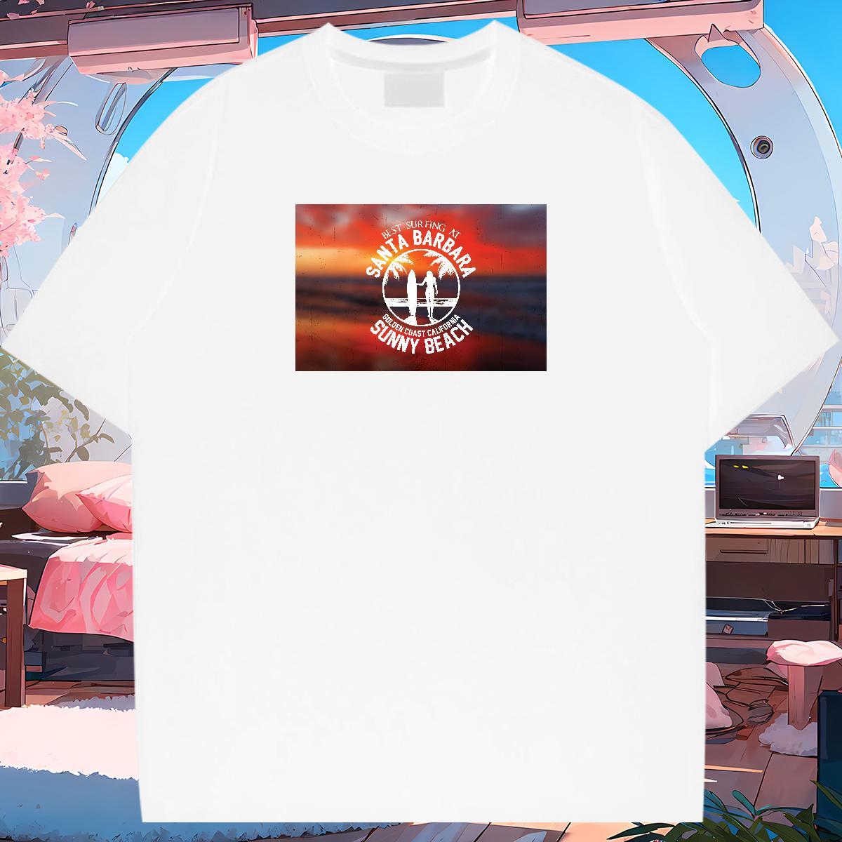 Man T Shirts 100% Cotton 230g character Street Casual Breathable Plus Size Custom Mens Tshirts Fashion Loose Fit Clothes