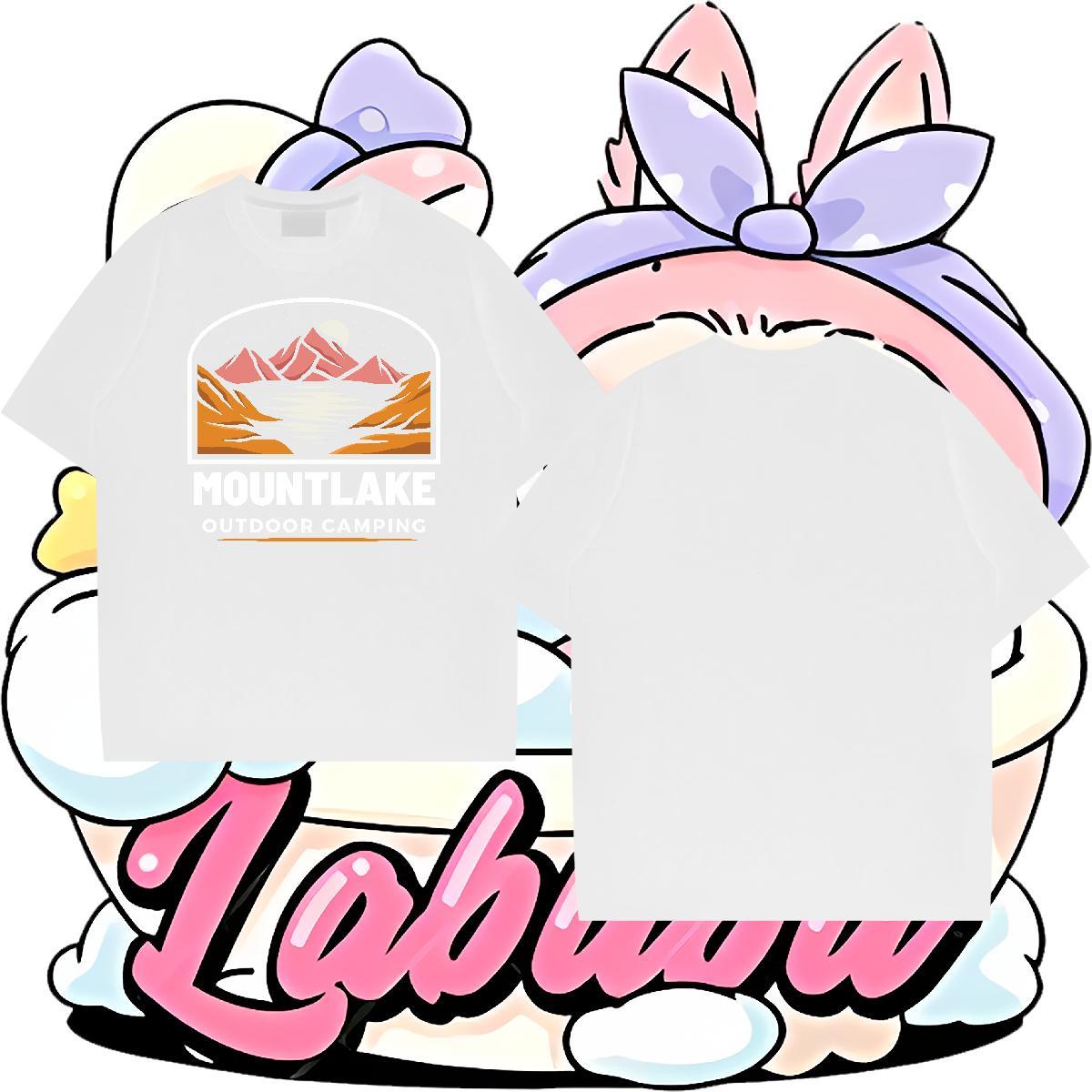 Designer Men Tops Tees 230g Pure Cotton Beach mountains Asian Size Breathable Short Sleeve Brand Men T Shirts Clothings