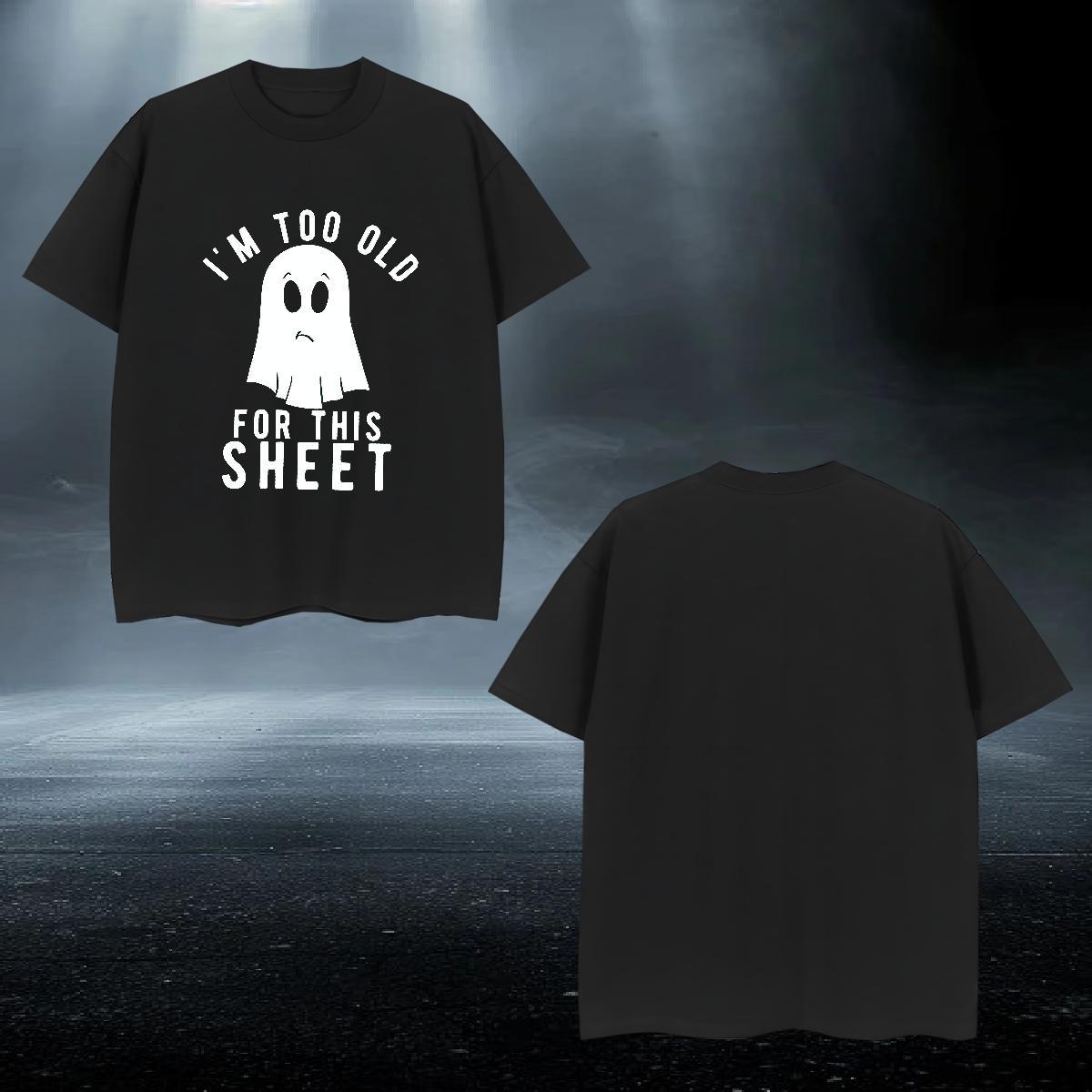 Wholesale T-Shirts for Men 100% Cotton 230g halloween Street wear Hip Hop Tops Shirt Breathable Short Sleeve Designer Men Tees Customized