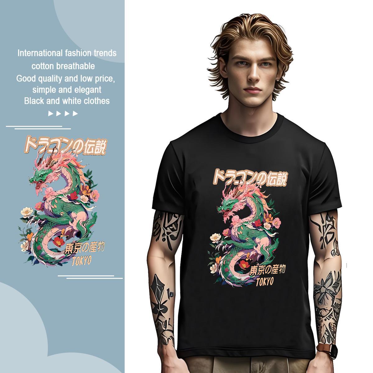 T shirt 230g Cotton Home Outdoor Breathable Black White Men Tees New Designer Comfortable Tshirts